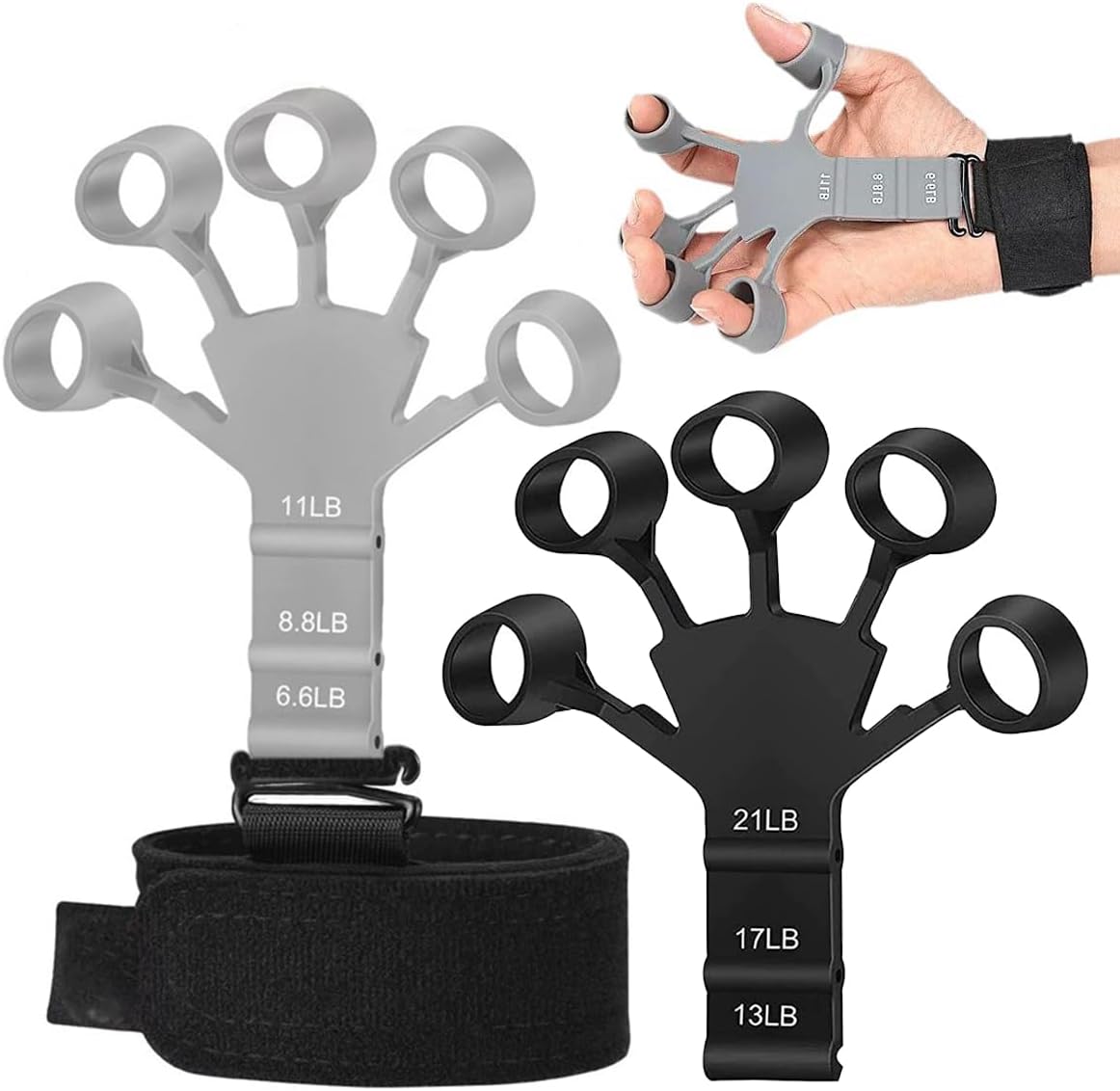 Hand Grip Strengthener 2PCS Grip Strength Trainer for Hand Therapy