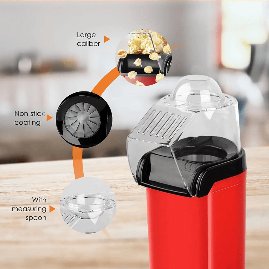 Hot air popcorn machine