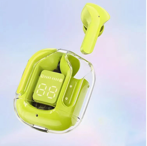 Air31 TWS Earphones Earbuds Transparent Clear Crystal True Stereo Wireless