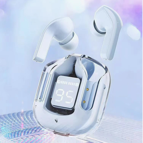 Air31 TWS Earphones Earbuds Transparent Clear Crystal True Stereo Wireless