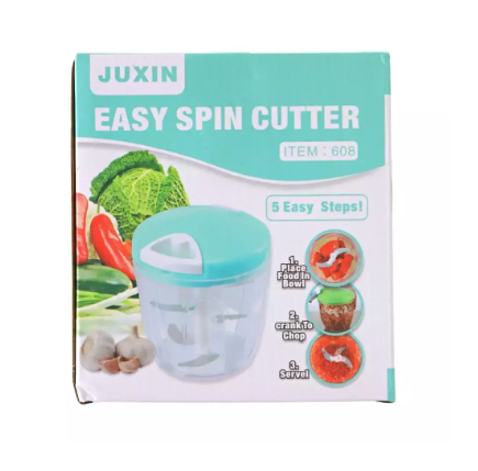 Easy Spin Cutter Food Chopper Bowl - Green