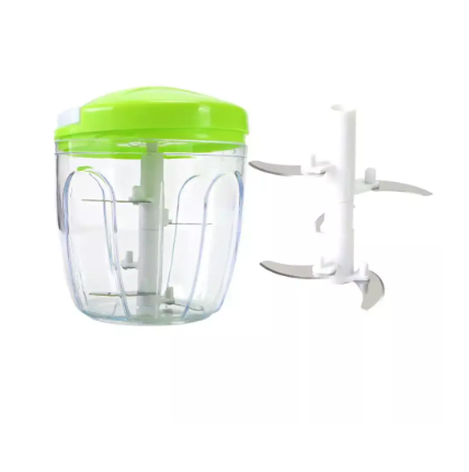 Easy Spin Cutter Food Chopper Bowl - Green